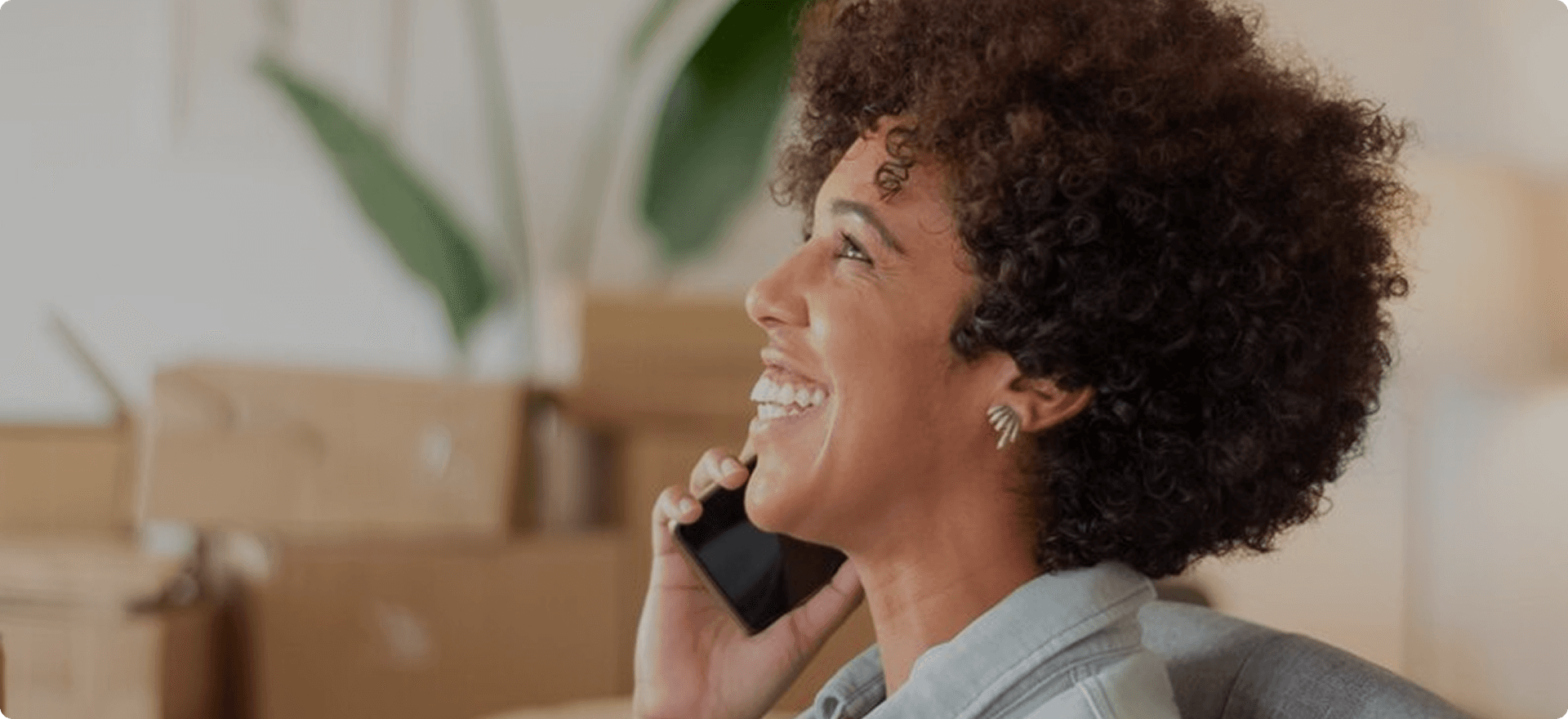 Customer service representative on phone